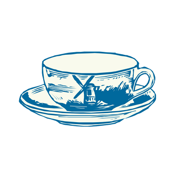 手绘复古杯子图案