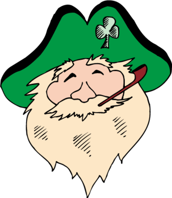 叼烟斗的老人头矢量