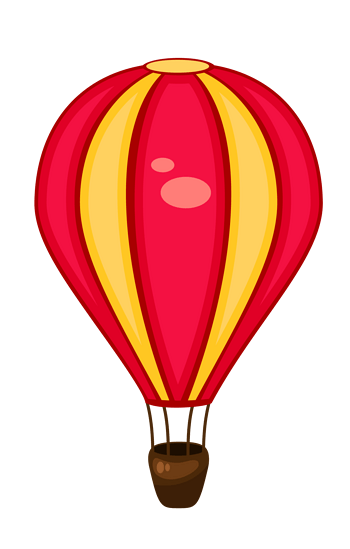 矢量卡通红色气球素材