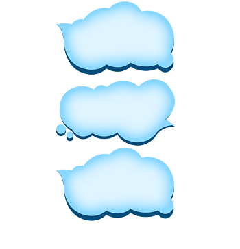 卡通云朵装饰图