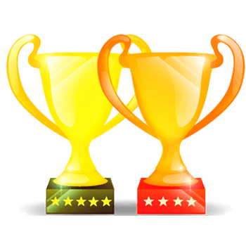 金光闪闪的冠军奖杯素材