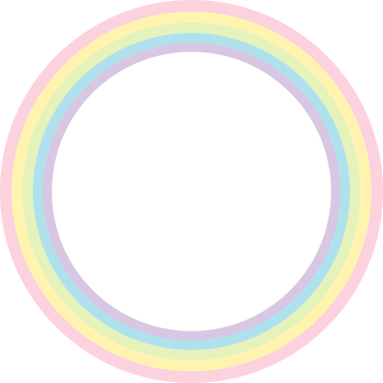 卡通彩虹圆环