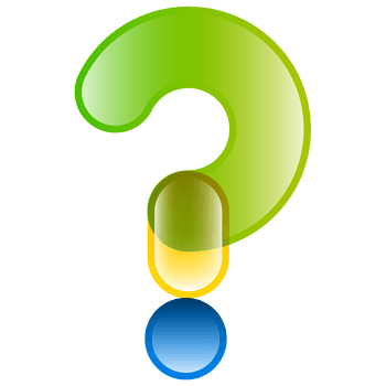 彩色果冻符号问号