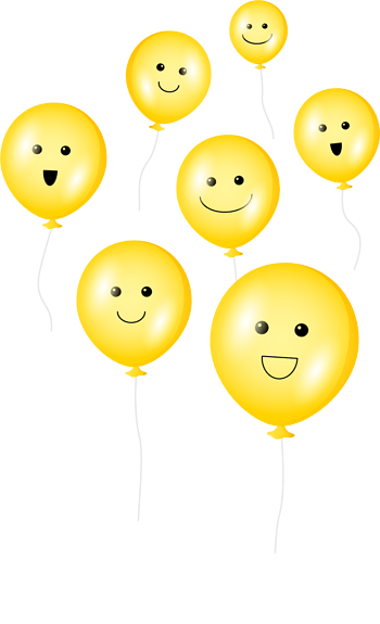 笑脸3d效果气球