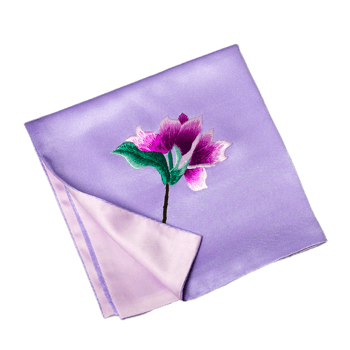 康乃馨刺绣图案手绢