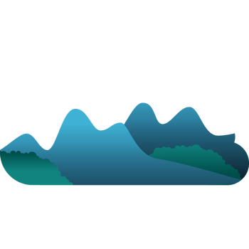 扁平高山卡通素材下载