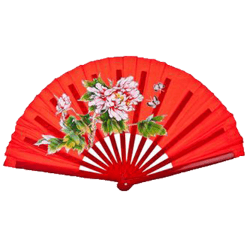 红色折扇