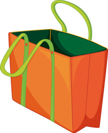 彩色手提袋子图案