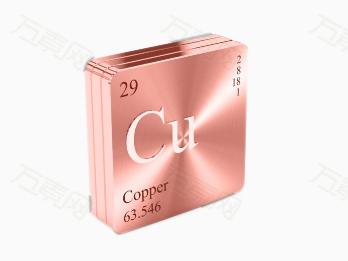 黄铜 铜 金属 cu 化学元素符号