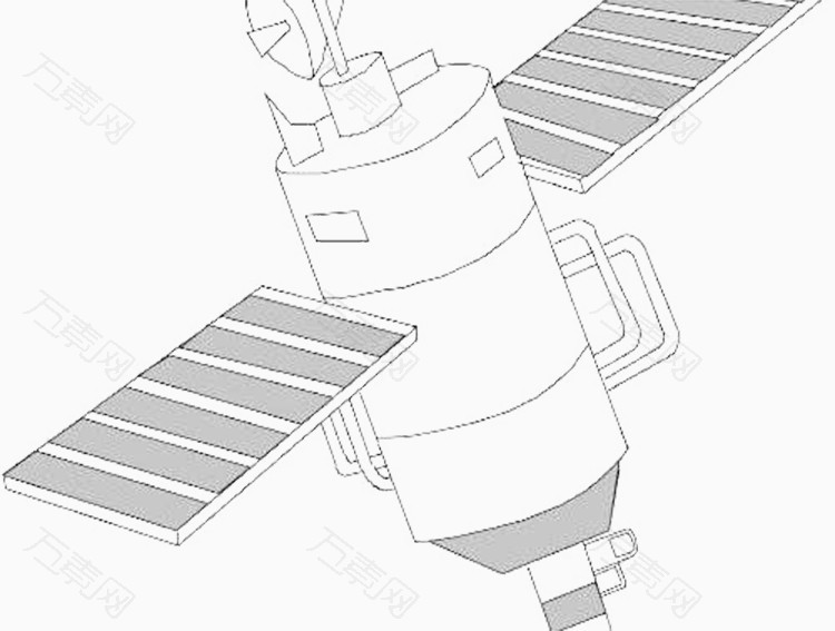 神舟11号简笔画图片