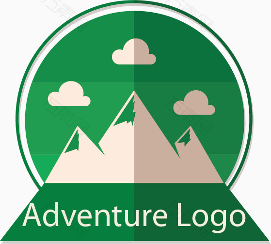 绿色树木logo矢量设计