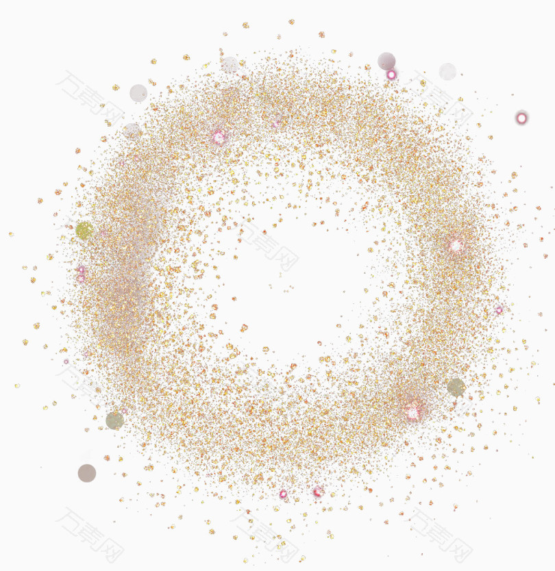 金粉发光特效光点png元素素材图片下载 万素网