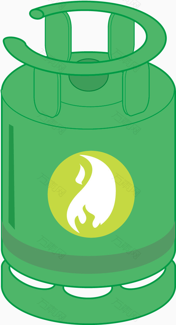 矢量绿色煤气罐 图片素材详细参数: 编号3383177 分类装饰元素 颜色