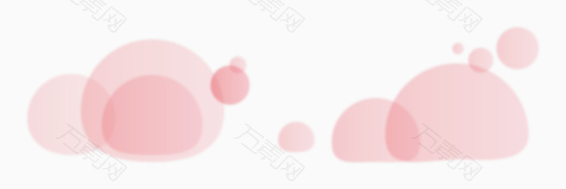 浪漫粉色圆形装饰