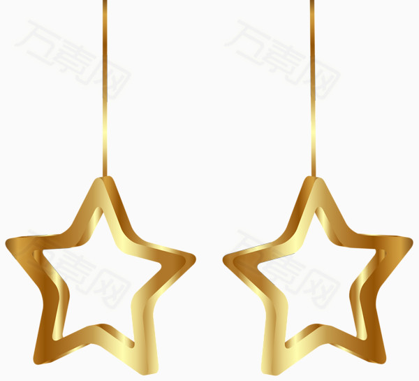 空心五角星吊饰