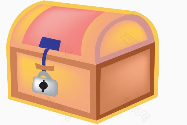 有质感的卡通宝藏箱