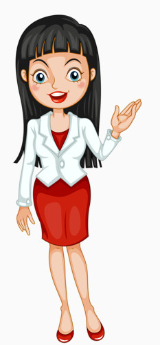 商务女士图片免费下载_卡通手绘_万素网