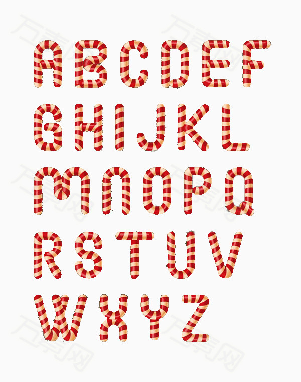 圣诞果冻字母