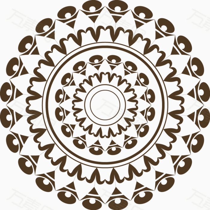 万素网 素材分类 圆形花纹 10450                           提示