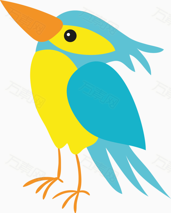 卡通小鸟矢量素材