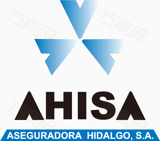 蓝色标志设计矢量