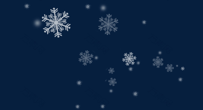 菱形雪花免抠素材