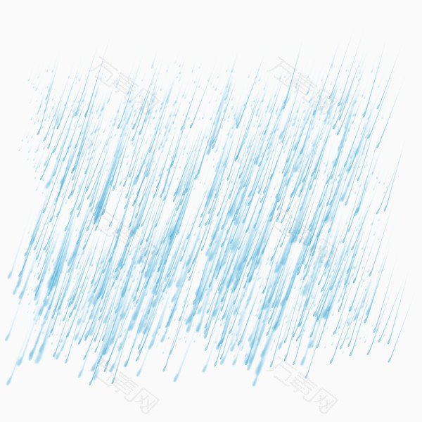 蓝色雨水