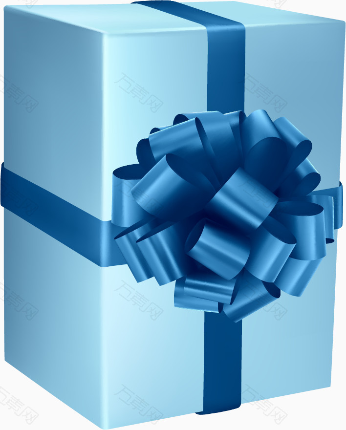蓝色包装精美立体礼盒