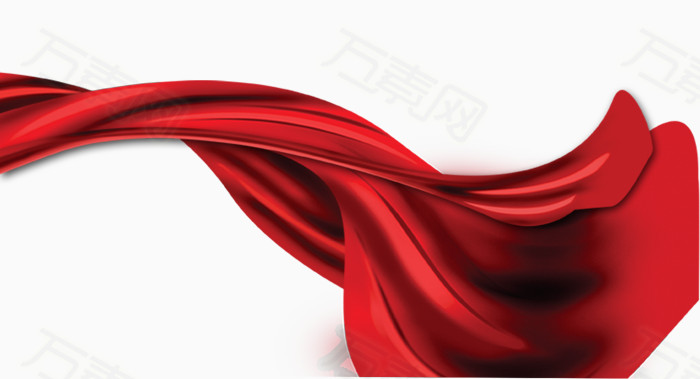红色丝带条