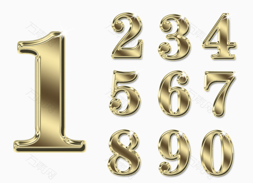 1到9数字