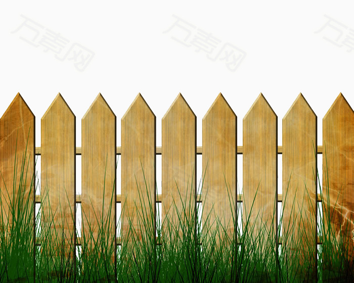 万素网 素材分类 木质尖角栏杆