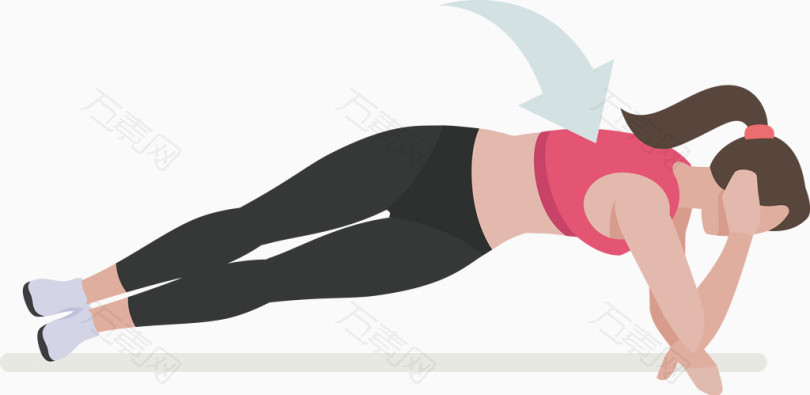 健身教练双臂侧身俯卧撑训练