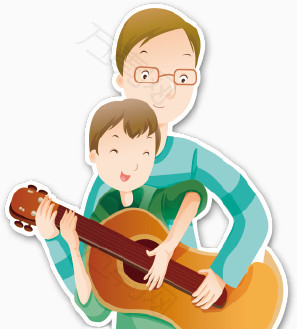 父亲节海报亲子