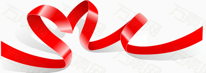 红丝带矢量素材