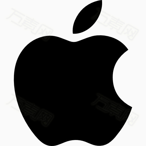 苹果黑色标志复制图片