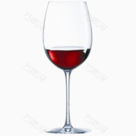 半杯酒红酒杯