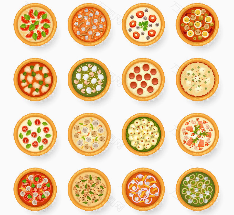 快餐食品圆形图形免抠元素图片-元素素材2850582-万素网