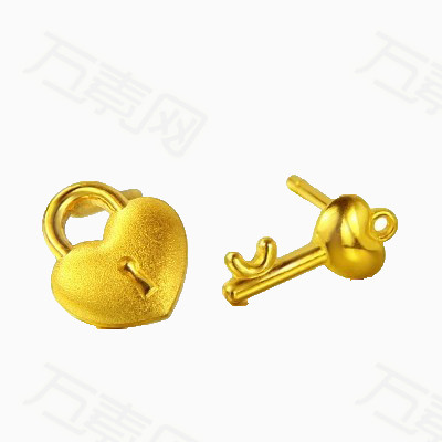 金色锁心
