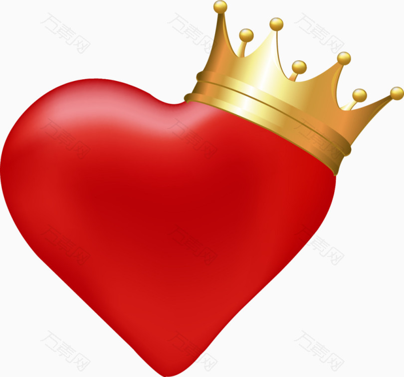 浪漫情人节立体心皇冠