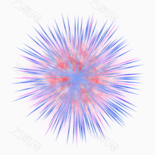 五彩发散形效果图案