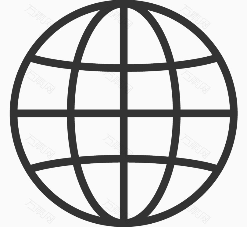 黑色抽象地球素材矢量图