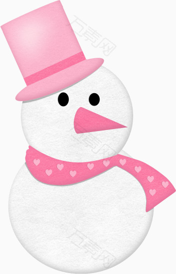 粉色雪人