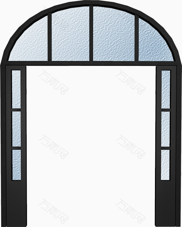 黑色门框_卡通手绘_600*750px_编号2979869_png格式_万素网