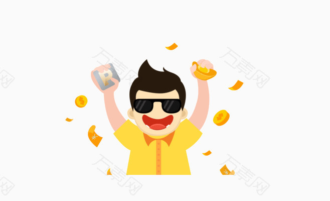 金币优惠券装饰图案
