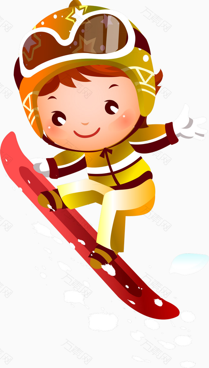 滑冰漫画人物图片