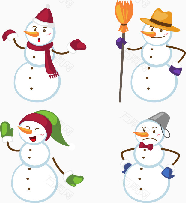 拿扫帚的雪人