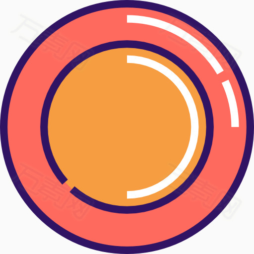   按钮 圆形 卡通