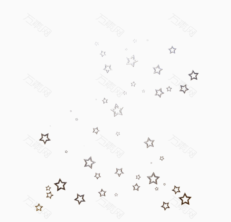 漂浮镂空五角星