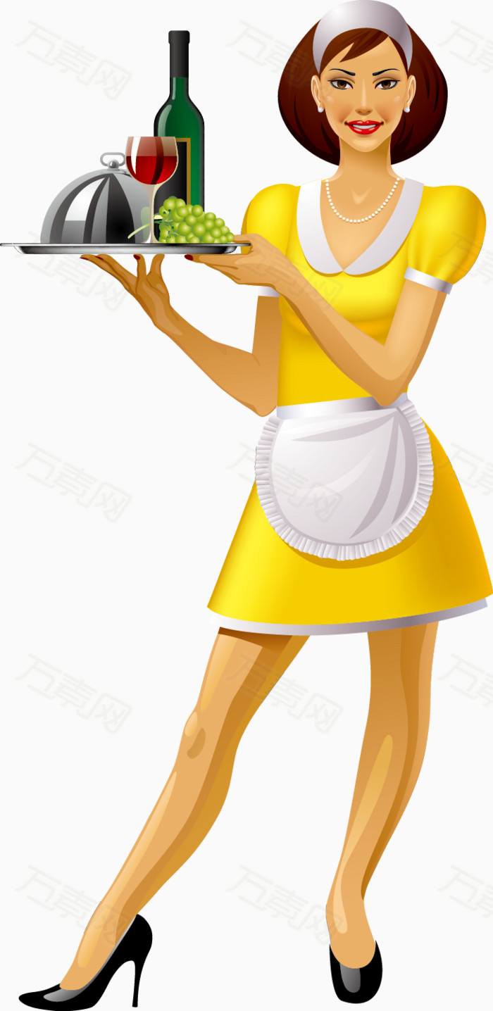 女仆图片免费下载_卡通手绘_万素网