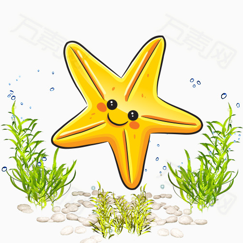 手绘海星图片免费下载_卡通手绘_万素网